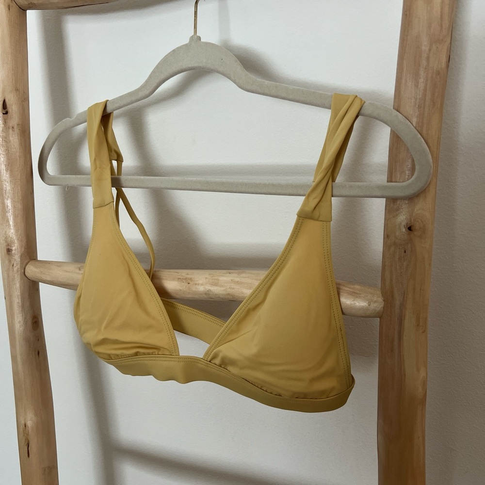 LA HEARTS Mustard Yellow Bikini top and bottom